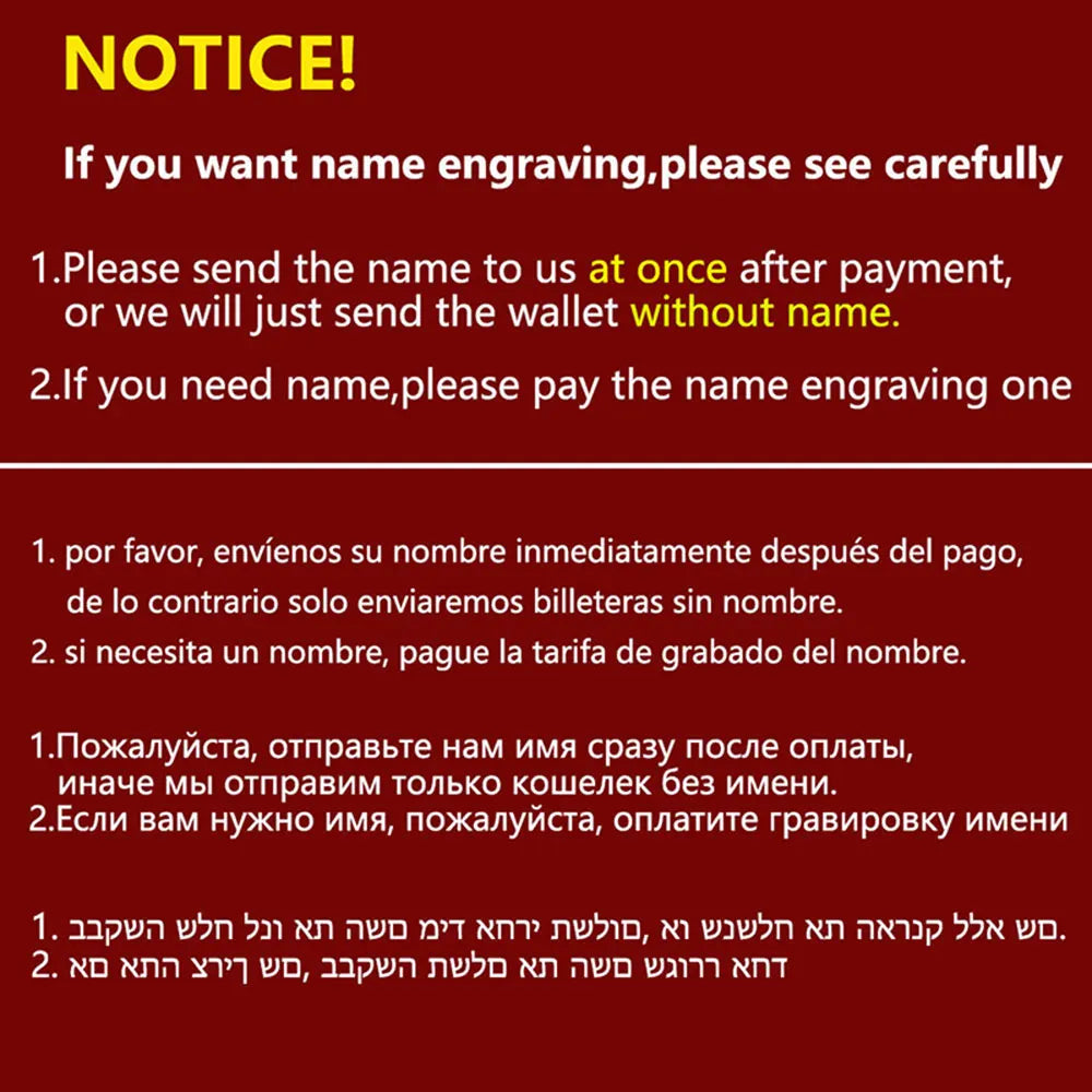 Name Engraving Large Capacity Men Wallets High Quality New Simple Short Card & Photo Holder Zipper Male Coin Purses
