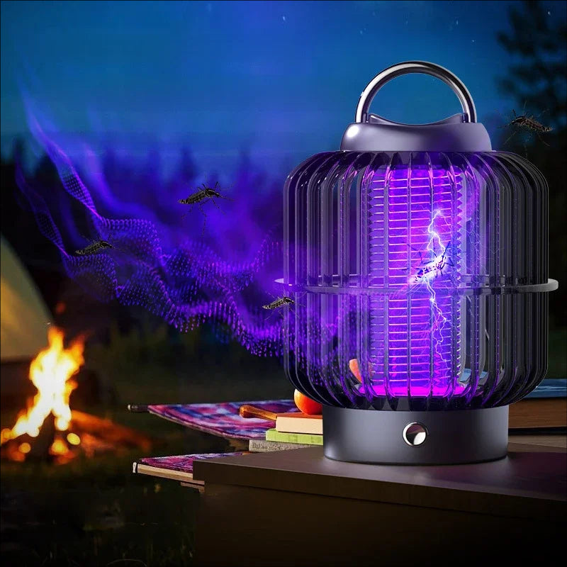 HOMEFISH 2-in-1 New Bird Cage Plug-In Mosquito Repellent Lamp with Electric Shock Home Lighting Powerful Mosquito Repellent