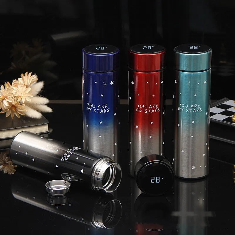 Smart Stainless Steel Thermal Bottle Display Temperature Thermal Mug Food Thermos For Tea Water Bottle With Heating Travel Cup