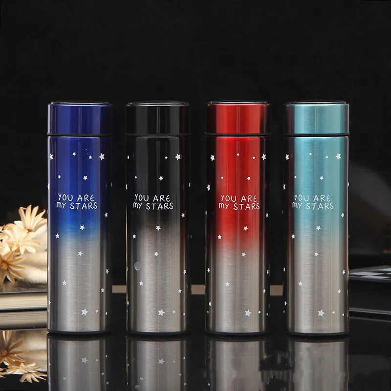 Smart Stainless Steel Thermal Bottle Display Temperature Thermal Mug Food Thermos For Tea Water Bottle With Heating Travel Cup