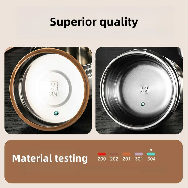 Bento Box Lunch Box 304 Stainless Steel With Compartments Sealed Leak-Proof Double Layer Lunch Box for Home Office Work School