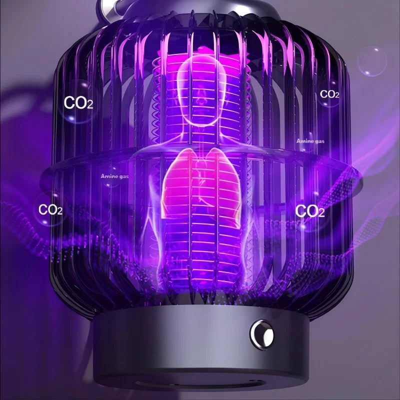 HOMEFISH 2-in-1 New Bird Cage Plug-In Mosquito Repellent Lamp with Electric Shock Home Lighting Powerful Mosquito Repellent